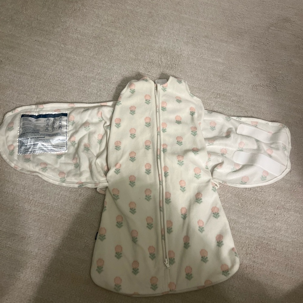 Halo SleepSack Swaddle with Pink Floral Design